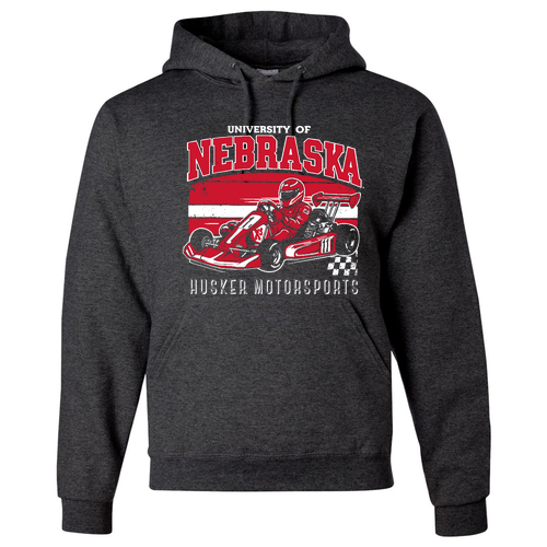 Jerzees 8 oz 50/50 Nublend Adult Hooded Sweatshirt -- Black Heather