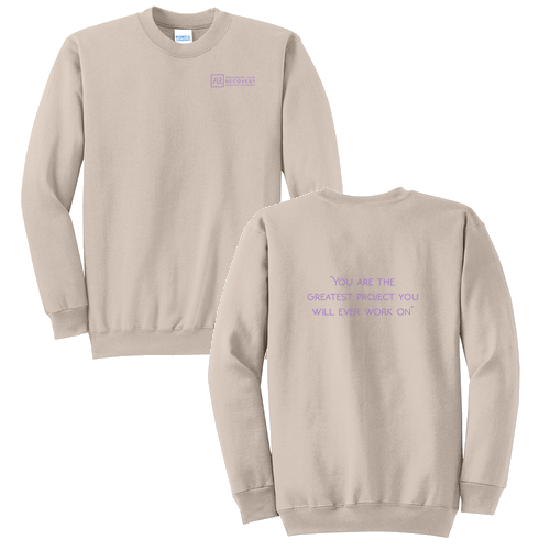 Port and Company Classic Crewneck Sweatshirt -- Light Sand