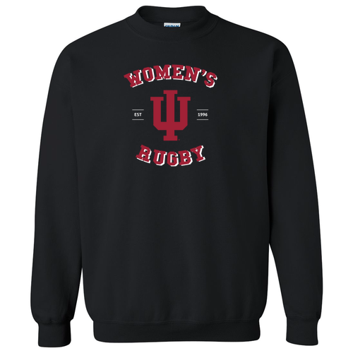 IU Trident Women's Rugby Crewneck- Black