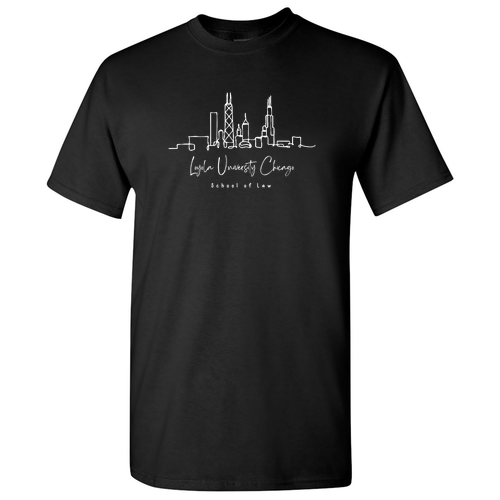 Chicago Skyline T-Shirt -- Black
