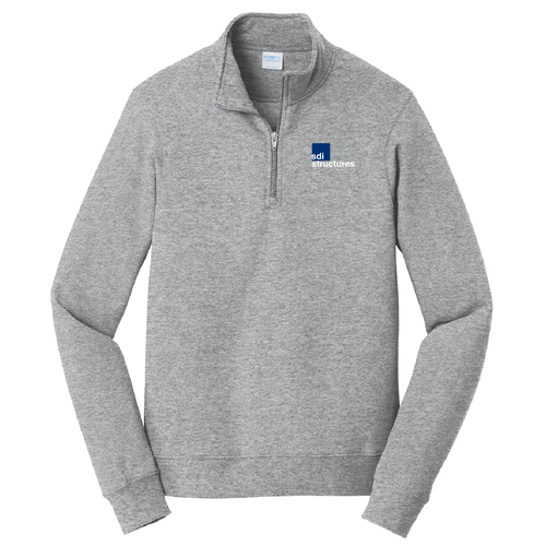 Port & Company Fan Favorite Fleece Quarter Zip -- Athletic Heather, $42