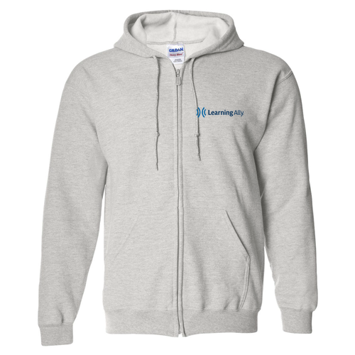 Gildan Full Zip Hooded Sweatshirt -- Ash