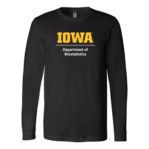 Biostatistics Bella Canvas Unisex Jersey Longsleeve Tee -- Black
