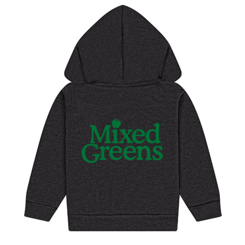 Toddler Bella+ Canvas Full-Zip Hooded Sweatshirt -- Black
