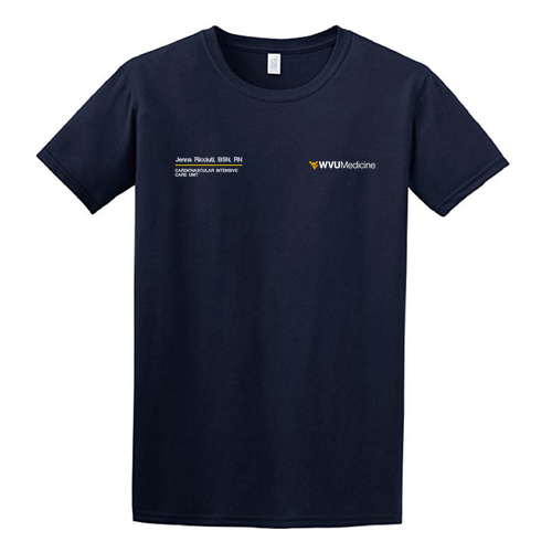 Embroidered Gildan SoftStyle T-Shirt -- Navy