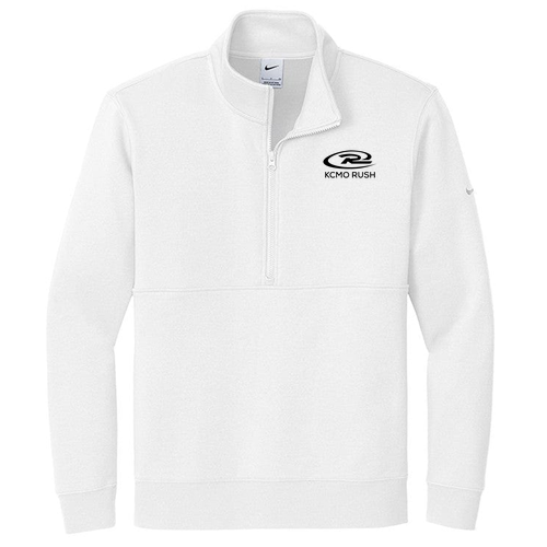 Nike Fleece Sleeve Swoosh 1/2-Zip -- White
