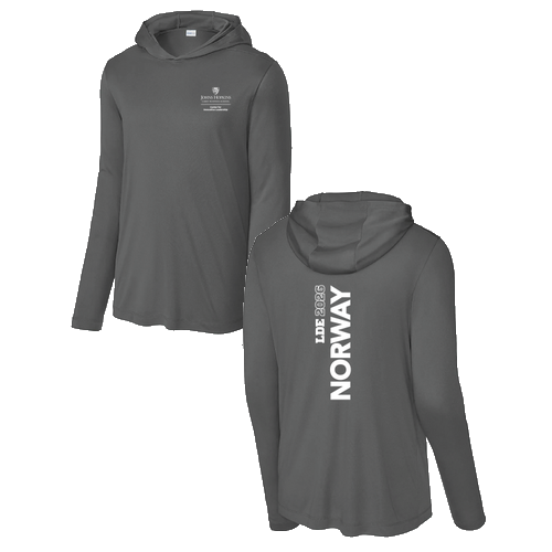 Sport-Tek Posi-UV Pro Long Sleeve Hoodie -- Dark Smoke Grey