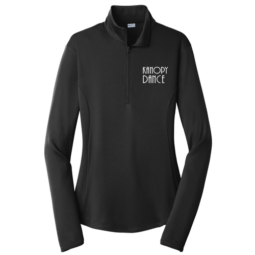 Sport-Tek Ladies PosiCharge Competitor Quarter Zip Pullover -- Black