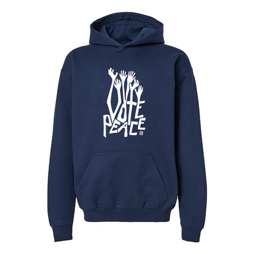 Gildan Youth Softstyle Midweight Fleece Hooded Sweatshirt -- Navy
