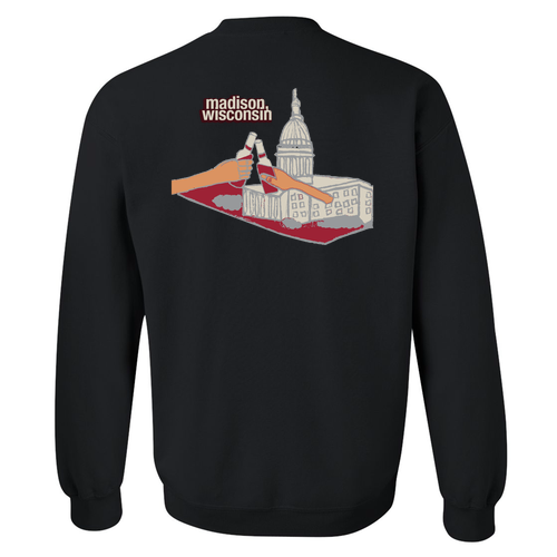 Gildan Heavy Blend Crew Neck Sweatshirt -- Black