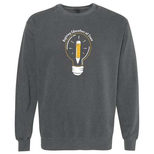 Comfort Colors Lightweight Adult Ringspun Crewneck Sweatshirt -- Pepper