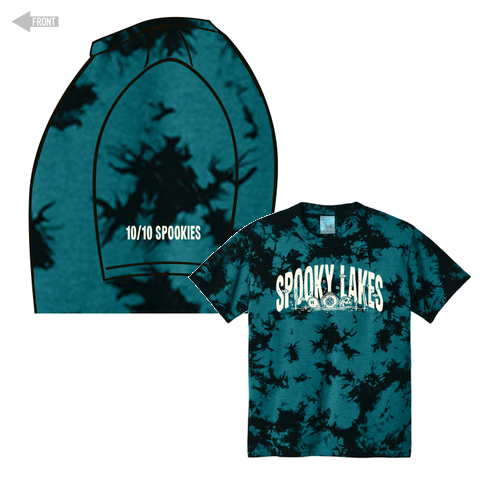 Port and Company Youth Crystal Tie-Dye Tee -- Black / Teal