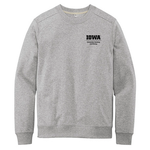 District Re-Fleece Crew -- Light Heather Grey