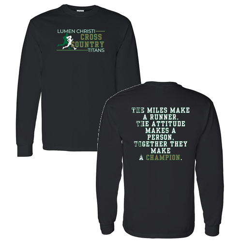 Gildan Heavy Cotton Longsleeve Basic T-Shirt -- Black