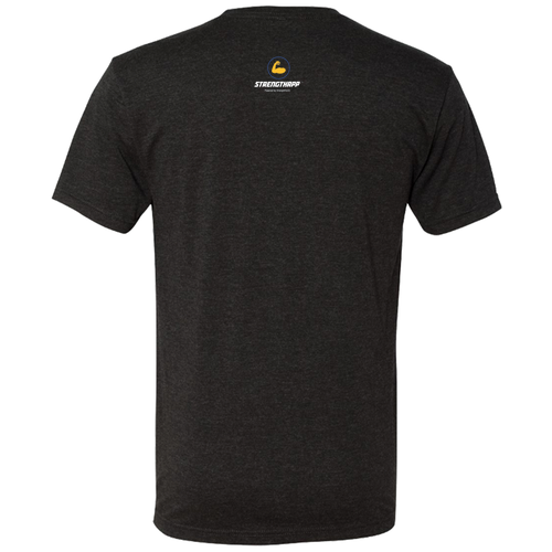 Run Stronger -Mens TriBlend Tee -- Vintage Black