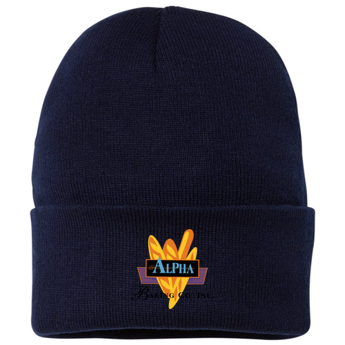 Sportsman Fleece Lined 12" Cuffed Beanie -- Navy