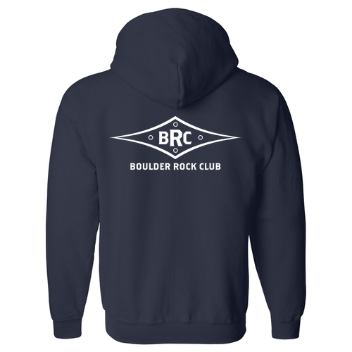 Gildan Full Zip Hooded Sweatshirt -- Navy