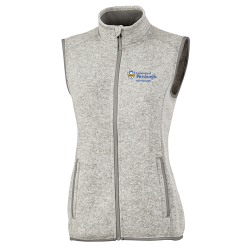 Charles River Womens Pacific Heathered Vest -- Light Grey Heather