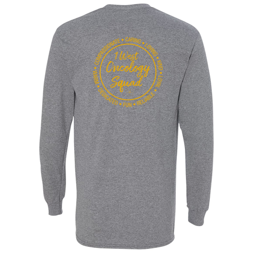 Gildan Heavy Cotton Longsleeve Basic T-Shirt -- Graphite Heather