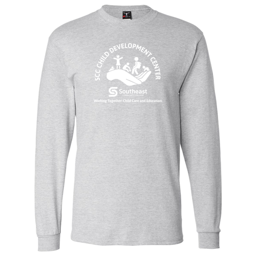 Hanes Beefy T Longsleeve T-Shirt -- Light Steel