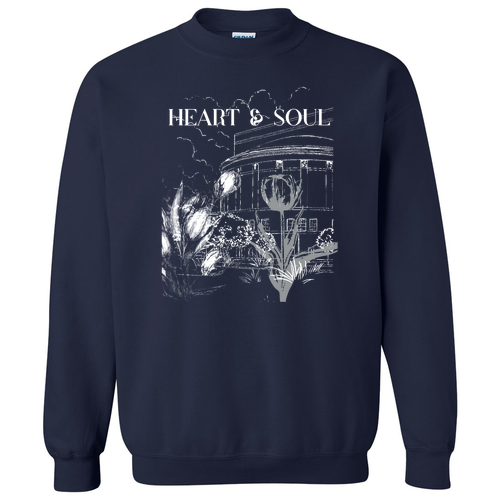 Gildan Navy Crew Neck Sweatshirt