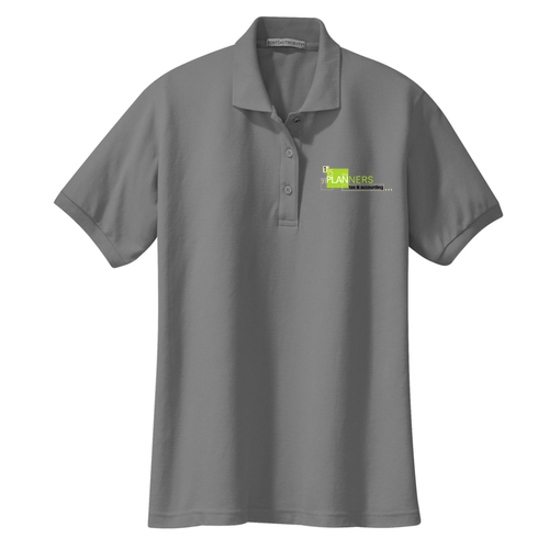 Port Authority Ladies Silk Touch Sport Shirt. -- Cool Grey