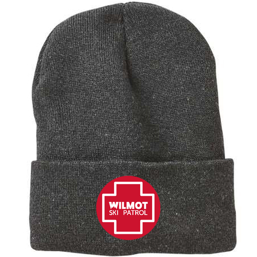 Sportsman Sherpa Lined 12 Cuffed Beanie -- Heather Charcoal