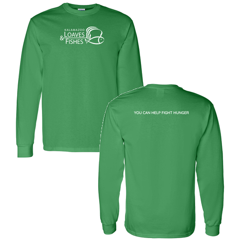 Gildan Heavy Cotton Longsleeve Basic T-Shirt -- Irish Green
