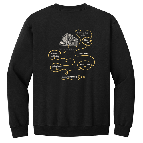 Gildan Heavy Blend Crew Neck Sweatshirt -- Black