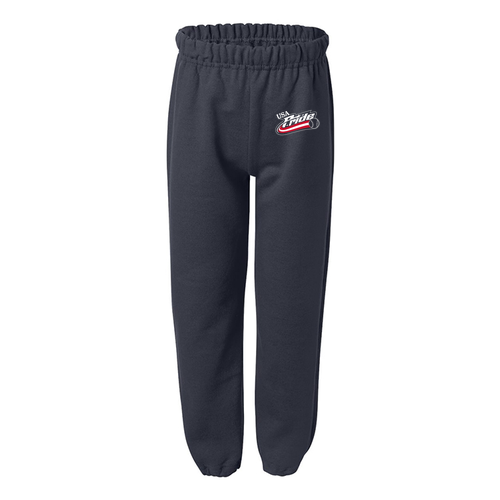 Gildan Elastic Bottom Youth Sweatpants -- Navy