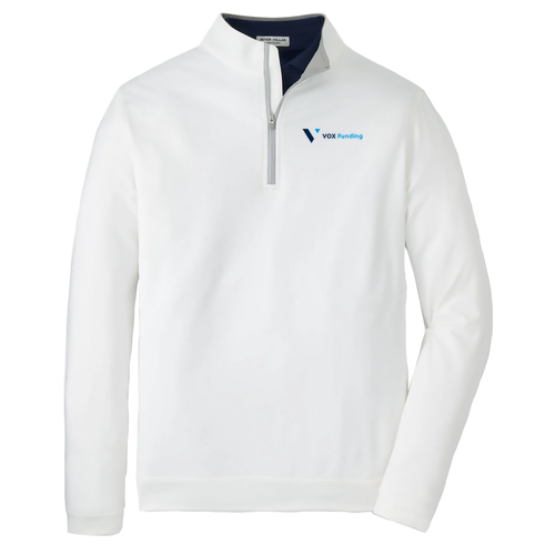 Peter Millar Perth 1/4 Zip -- White