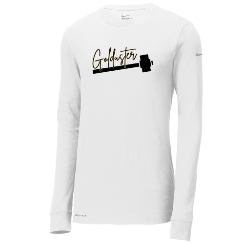 Nike Dri-FIT Cotton/Poly Long Sleeve Hammer Tee -- White