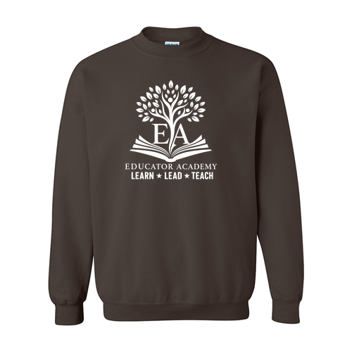 Gildan Heavy Blend Crew Neck Sweatshirt -- Dark Chocolate