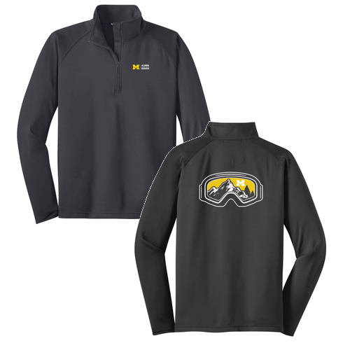 Sport Tek Sport Wick Stretch Half Zip Pullover -- Charcoal Grey