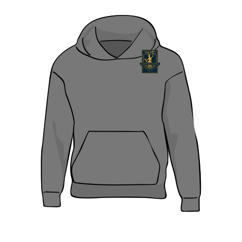 Gildan Heavy Blend Youth Hooded Sweatshirt -- Graphite Heather