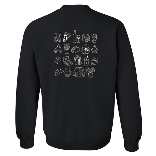Gildan Heavy Blend Crew Neck Sweatshirt -- Black