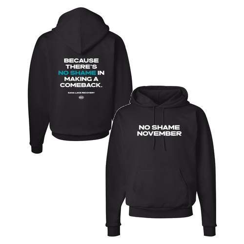 Hanes 7.8 Oz., 50/50 Comfort Blend Fleece Pullover Hood Adult -- Black