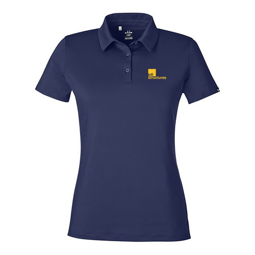 Under Armour Ladies' Recycled Polo -- Midnight Navy / Black, $109