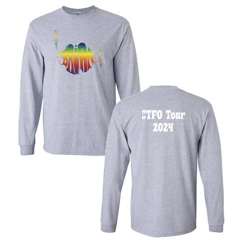 Gildan Ultra Cotton Longsleeve Basic T-Shirt -- Sport Grey
