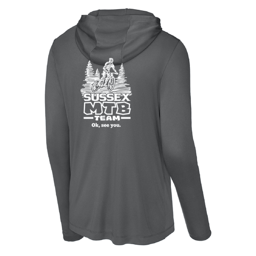 Sport-Tek Posi-UV Pro Long Sleeve Hoodie MTB -- Dark Smoke Grey