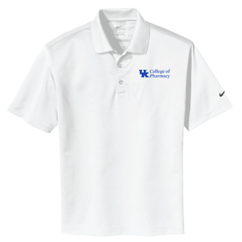 Embroidered Nike Golf Tech Basic Dri Fit Polo -- White