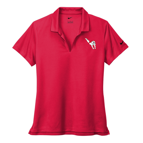 Nike Ladies Dri-Fit Micro Pique 2.0 Polo -- University Red