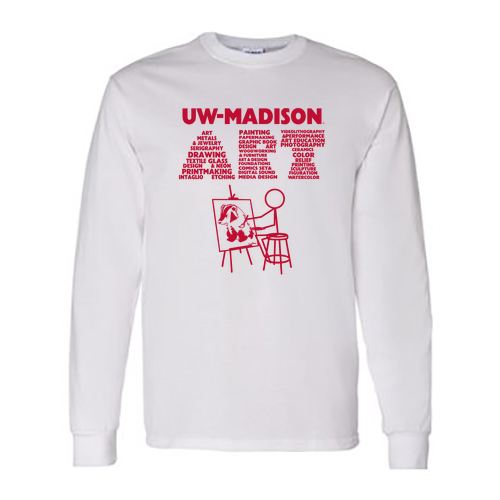 Gildan Heavy Cotton Longsleeve White T-Shirt