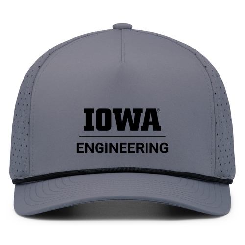 Pacific Headwear Weekender Perforated Snapback Cap -- Graphite / Black