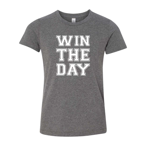 YOUTH Bella Canvas Heather CVC Short Sleeve Tee -- Deep Heather