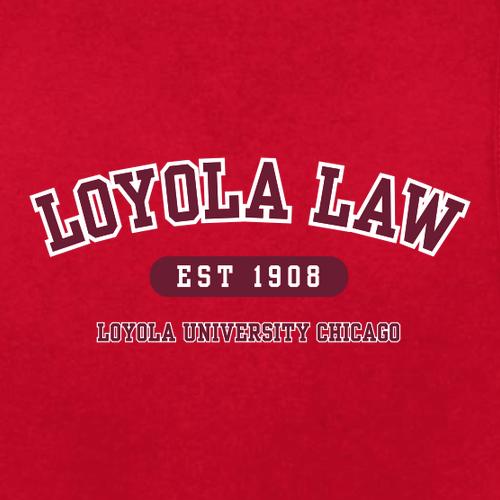 Loyola Law Baby Tee -- Solid Red Blend