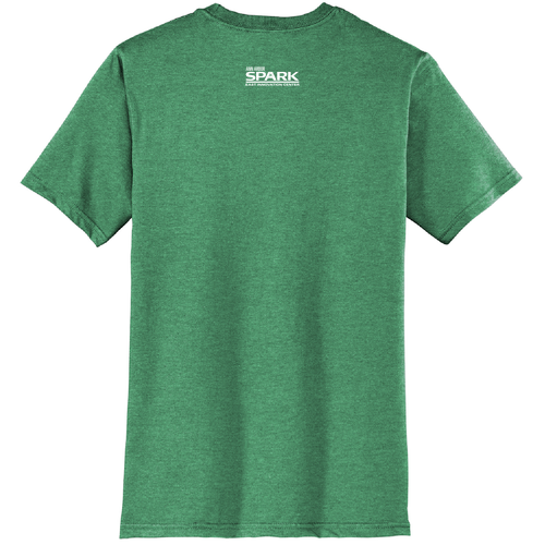 Mens/Unisex District Threads Soft Very Important Tee -- Heathered Kelly Green