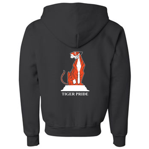 Gildan Full Zip Youth Hooded Sweatshirt -- Black