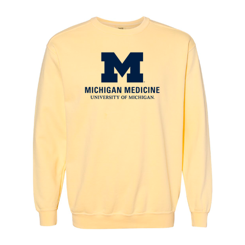 Comfort Colors Soft Heavier Garment-Dyed Crewneck Sweatshirt -- Butter