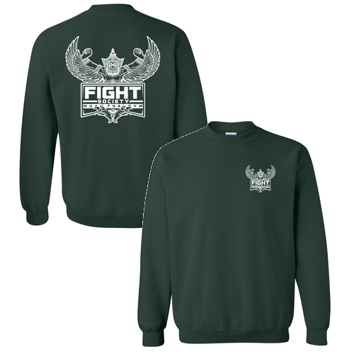 Gildan Heavy Blend Crew Neck Sweatshirt -- Forest Green